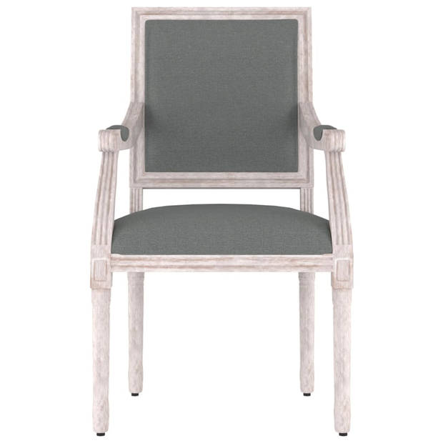 vidaXL Fauteuil 54x59x99 cm stof donkergrijs