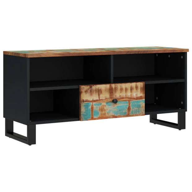 vidaXL Tv-meubel 100x33x46 cm massief hout gerecycled en bewerkt hout