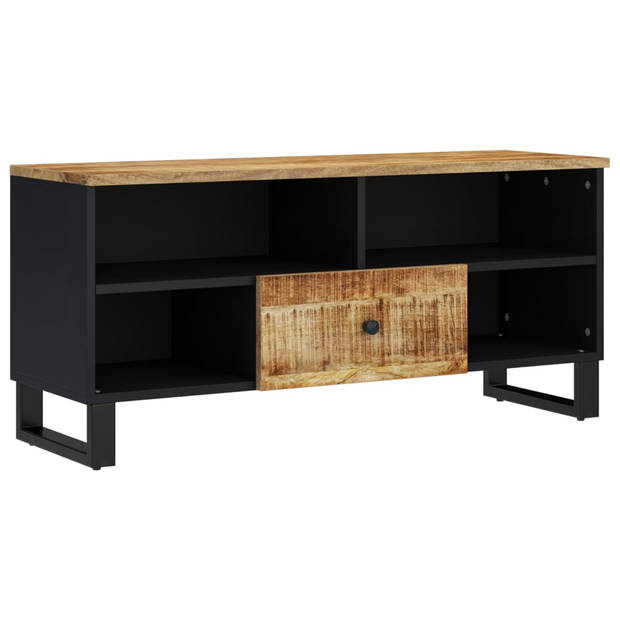 vidaXL Tv-meubel 100x33x46 cm massief mangohout en bewerkt hout