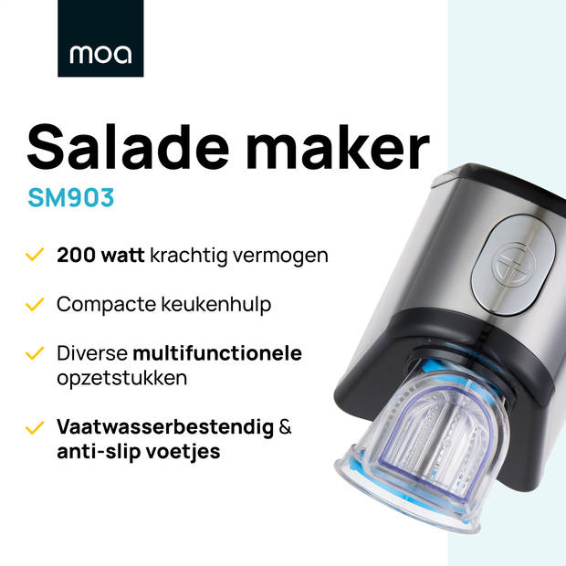 MOA Groentesnijder - Salademaker - Multifunctioneel - Elektrische Rasp