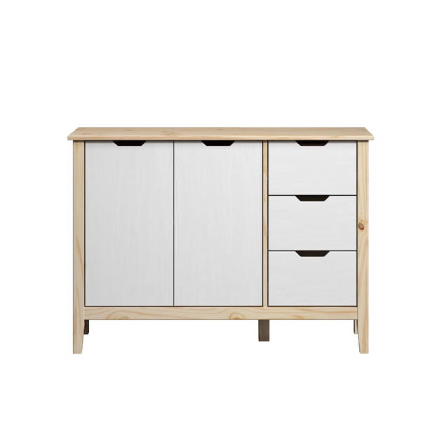 Latera dressoir 3 laden, 2 deuren wit.