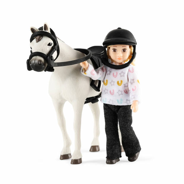 Lundby Poppenhuisfiguur met paard