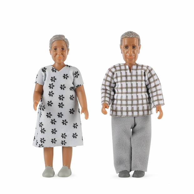 Lundby Poppenhuisfiguren opa & oma 'Nikki'