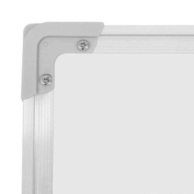 Jago- Whiteboard- magneetbord met alu frame- 120x60 cm, magnetisch, draaibaar