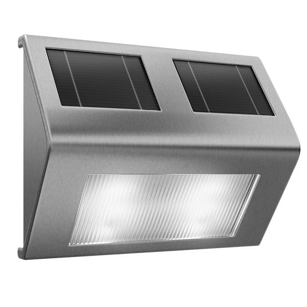 Solar wandlamp, buitenlamp, RVS