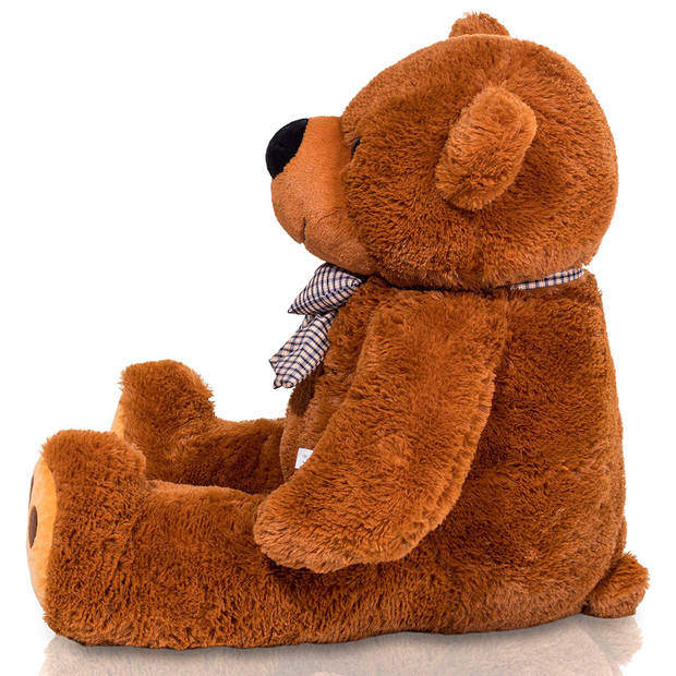 Teddybeer "Tommy" Bruin, 140 cm, knuffelbeer, pluche beer, valentijnsdag, cadeau, kado