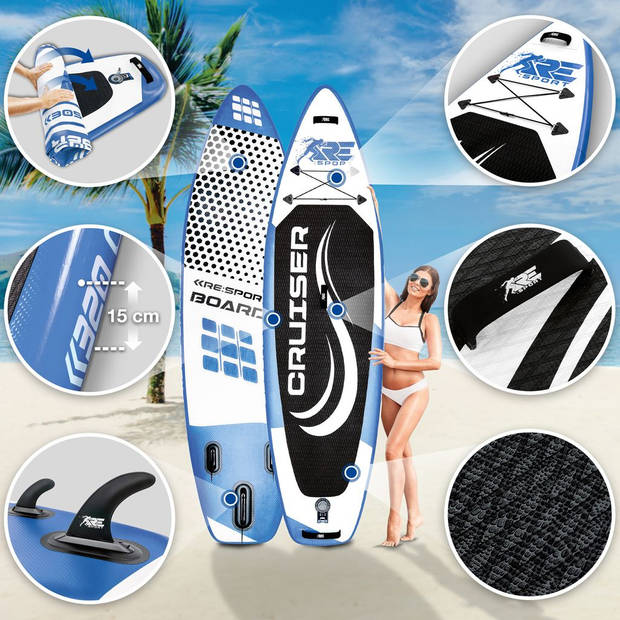 RE: SPORT-SUP Board 320 cm blauw-supboard- opblaasbaar- stand up paddle set- surfboard --paddling premium