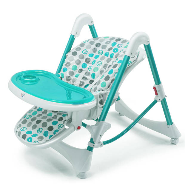 Baby Vivo -kinderstoel - kinder eetstoel- Tippy - turquoise