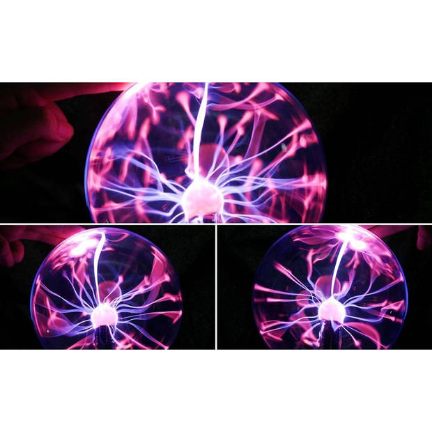 Plasma bol - BeamZ MAX plasmabol 20cm - Magische krasvaste plasma bal met bliksems - Super gaaf effect!