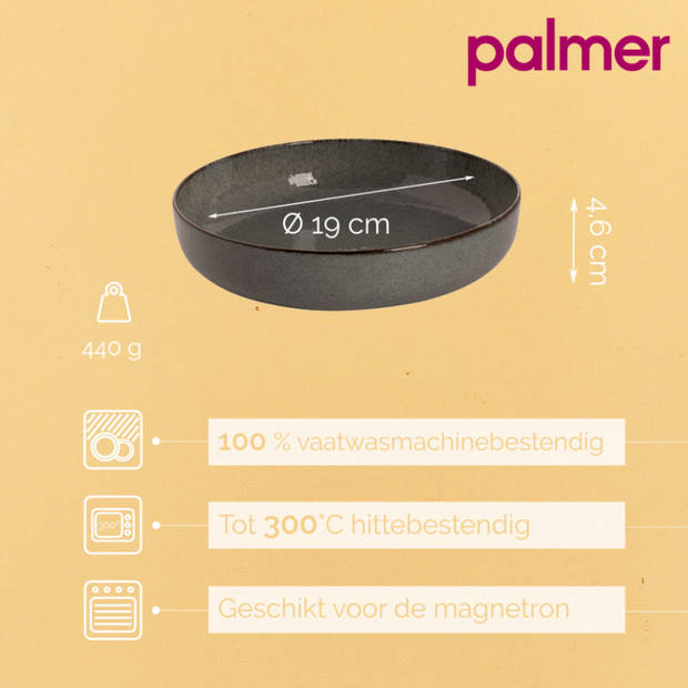 Palmer Bord diep Antigo 19 cm Blauw Porselein 2 stuks