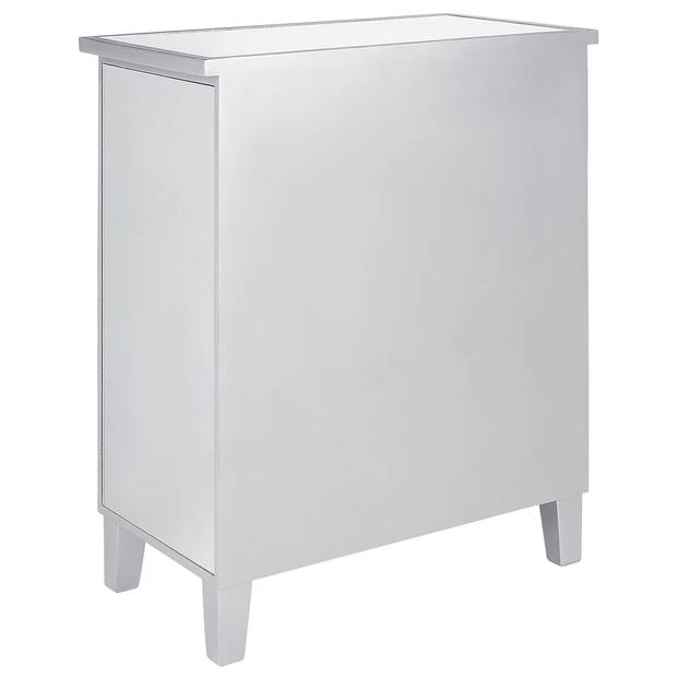 Beliani BREVES - Commode-Zilver-Glas