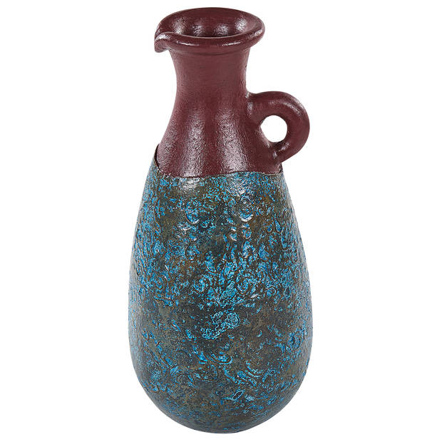 Beliani VELIA - Decovaas-Blauw-Terracotta