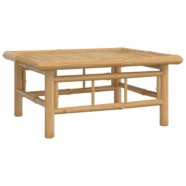The Living Store Tuinset Bamboe - Modulair ontwerp - Duurzaam materiaal - Comfortabele zitervaring - Praktische tafel -