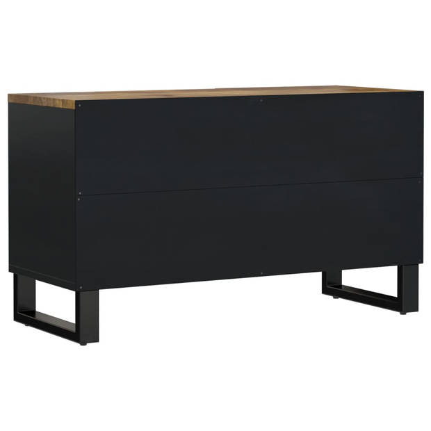 The Living Store Mangohout TV-meubel - Massief - 80 x 33 x 46 cm - Honingbruin