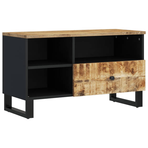 vidaXL Tv-meubel 80x33x46 cm massief mangohout en bewerkt hout