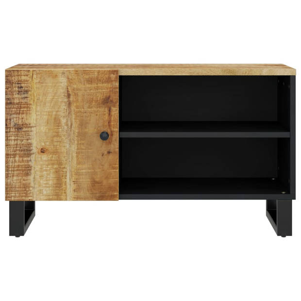 vidaXL Tv-meubel 80x33x46 cm massief mangohout en bewerkt hout