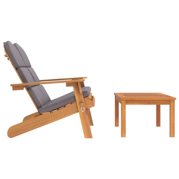 vidaXL 2-delige Loungeset Adirondack massief acaciahout