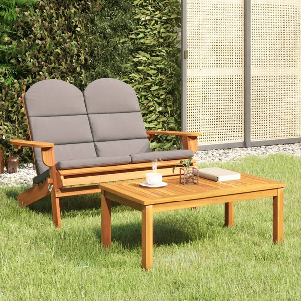 vidaXL 2-delige Loungeset Adirondack massief acaciahout