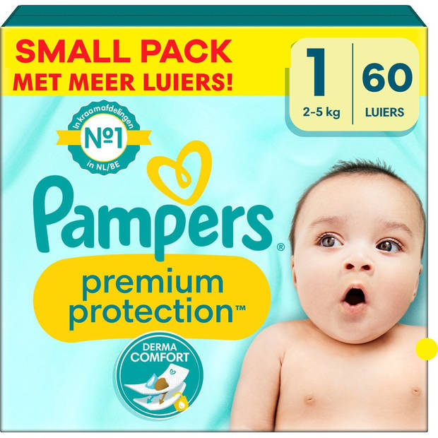 Pampers - Premium Protection - Maat 1 - Small Pack - 60 stuks - 2/5 KG