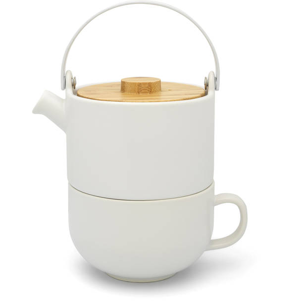 Bredemeijer Silhouet Umea tea for one 500 ml - wit