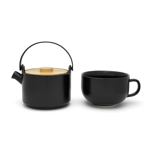 Bredemeijer Silhouet Umea tea for one 500 ml - zwart