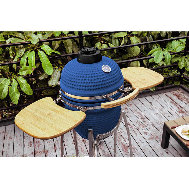 Buccan BBQ - Kamado barbecue - Sunbury Smokey Egg - Large 16" - Limited edition - Blauw