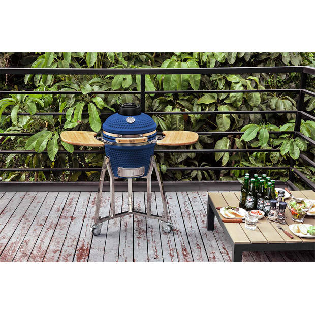 Buccan BBQ - Kamado barbecue - Sunbury Smokey Egg - Large 16" - Limited edition - Blauw