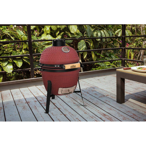 Buccan BBQ - Kamado barbecue - Sunbury Smokey Egg - Compact 13" - Limited edition - Rood