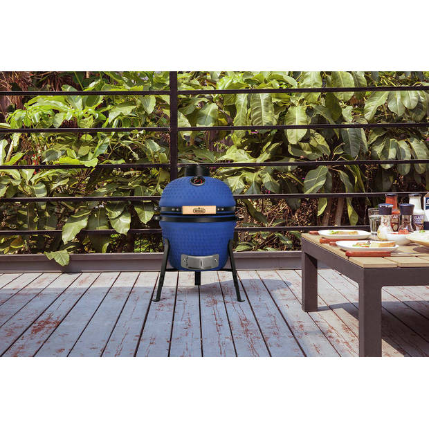 Buccan BBQ - Kamado barbecue - Sunbury Smokey Egg - Compact 13" - Limited edition - Blauw