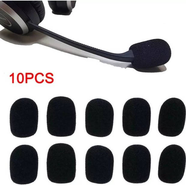 Microfoon windkap Headset Cover Roze - 10 stuks Binnendiameter: 8mm Lengte: 3cm