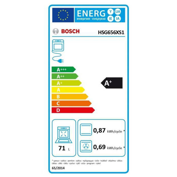 Bosch HSG656XS1 - Energieklasse A