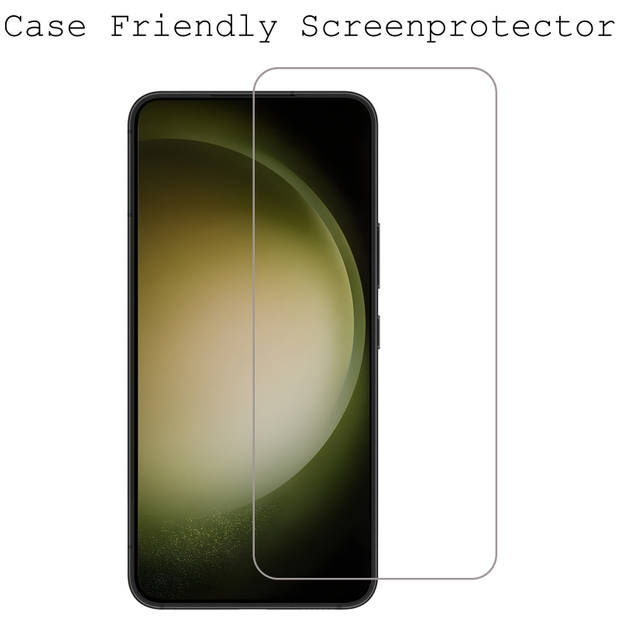Basey Samsung Galaxy S23 Screenprotector Tempered Glass Beschermglas Dichte Notch - Samsung Galaxy S23 Screen Protector