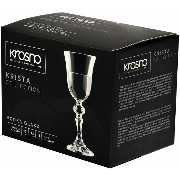 Krosno Krista Wodka/likeur glazen - 50ml