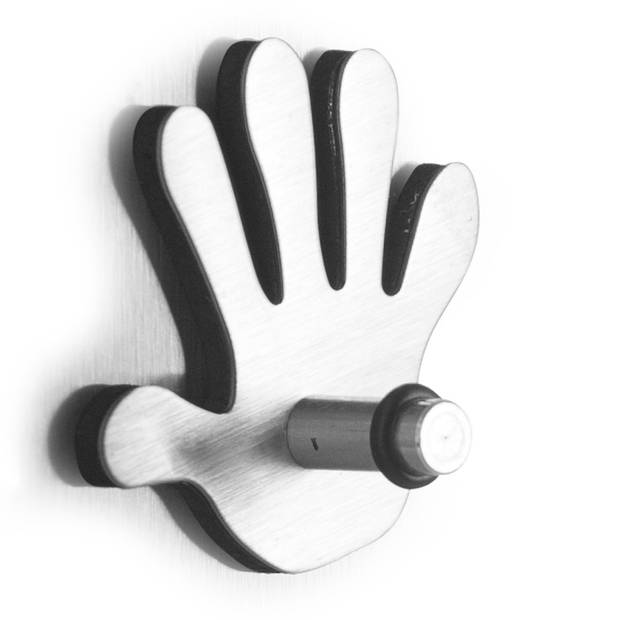 Zeller koelkast/whiteboard magneten - 3x - haakjes - handjes - 4 cm - Magneten