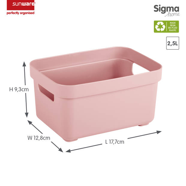 Sunware Sigma home opbergbox 2,5L - roze