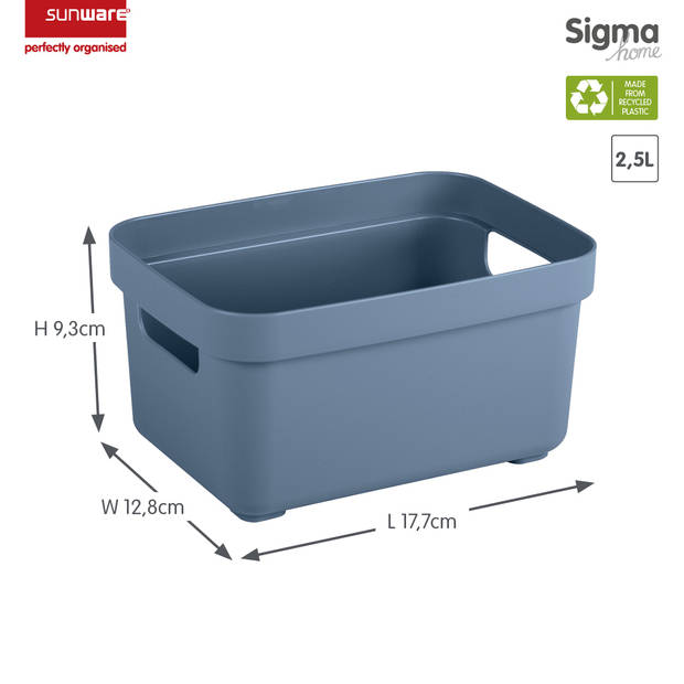 Sunware - Sigma home opbergbox 2,5L donkerblauw