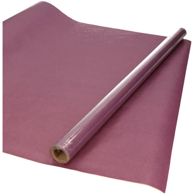 Kraft cadeaupapier/inpakpapier - paars - 200 x 70 cm - 60 grams - Cadeaupapier