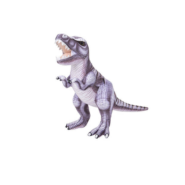 Speelgoed set van 2x pluche dino knuffels T-Rex en Plesiosaurus van 30 cm - Knuffeldier