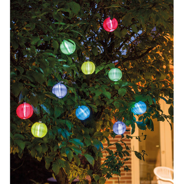 Lumineo buiten feestverlichting led - 2x - 14,5 meter - 5 kleuren - Lichtsnoer voor buiten