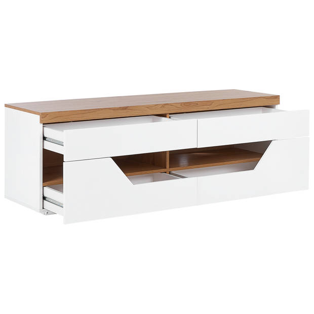 Beliani CHEVAL - TV-kast-Wit-MDF