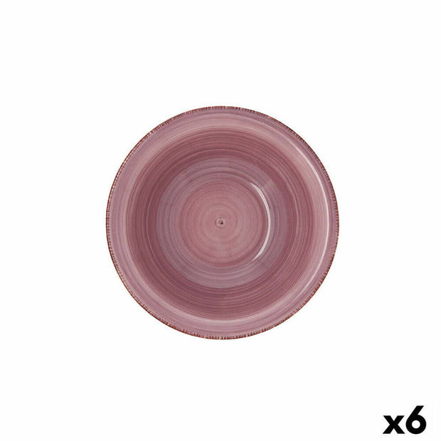Kom Quid Peoni Vita Keramisch Roze (18 cm) (Pack 6x)