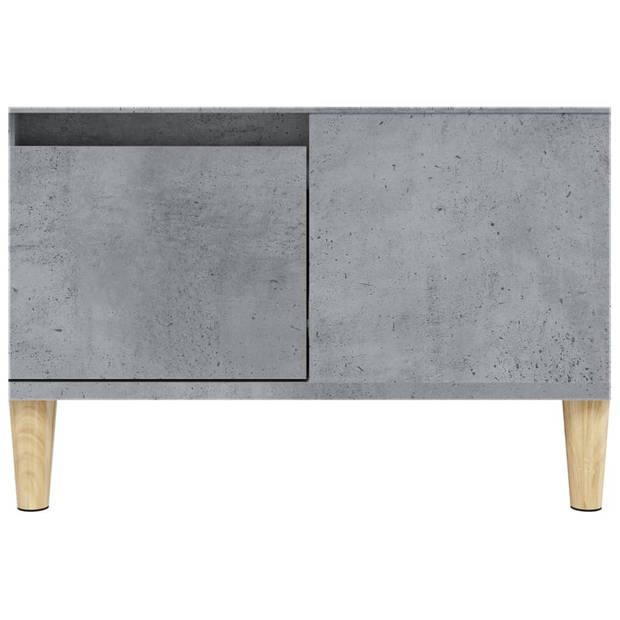vidaXL Salontafel 55x55x36,5 cm bewerkt hout betongrijs
