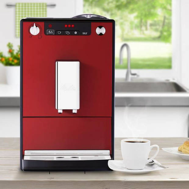 MELITTA E950-104 Automatische espressomachine met Caffeo Solo-grinder - Rood