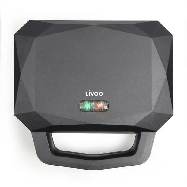 LIVOO - Wafel- en croquemachine - DOP232 - Kookoppervlak: 12,5 x 23 cm - Plaatdiepte: 1,5 cm