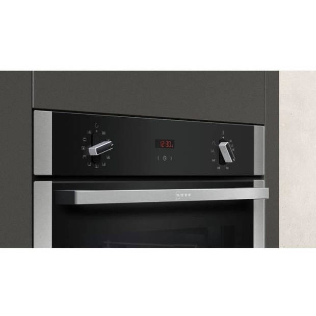 NEFF B1ACD5AN0 - Ingebouwde elektrische oven - Gepulseerde warmte - 71 L - Katalysator - A - Roestvrij staal