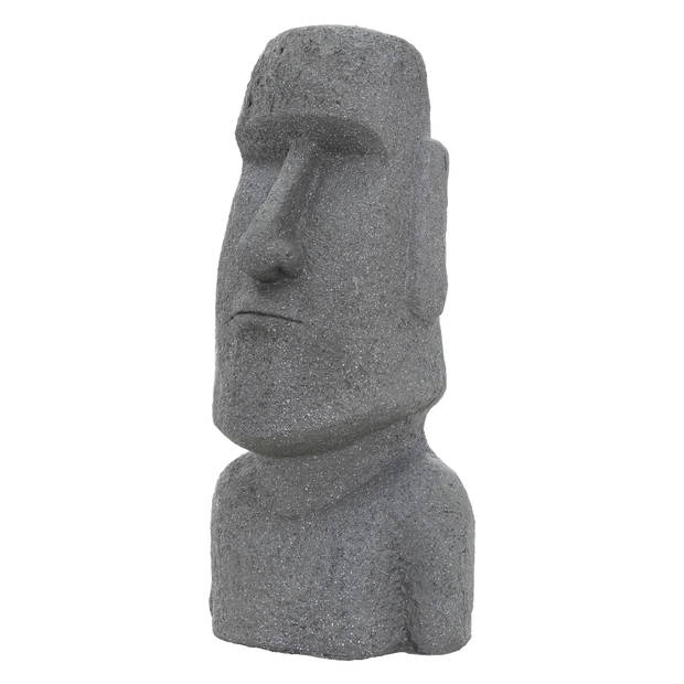 Tuinfiguur Paaseiland Moai Grijs 38x32x78 cm