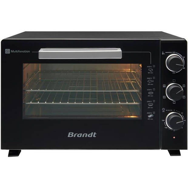 BRANDT FC469MUB - Mini-Oven 46 L - 1800W - Multifunctioneel - Regelbare thermostaat 230°C - Timer 120min - Aluminium