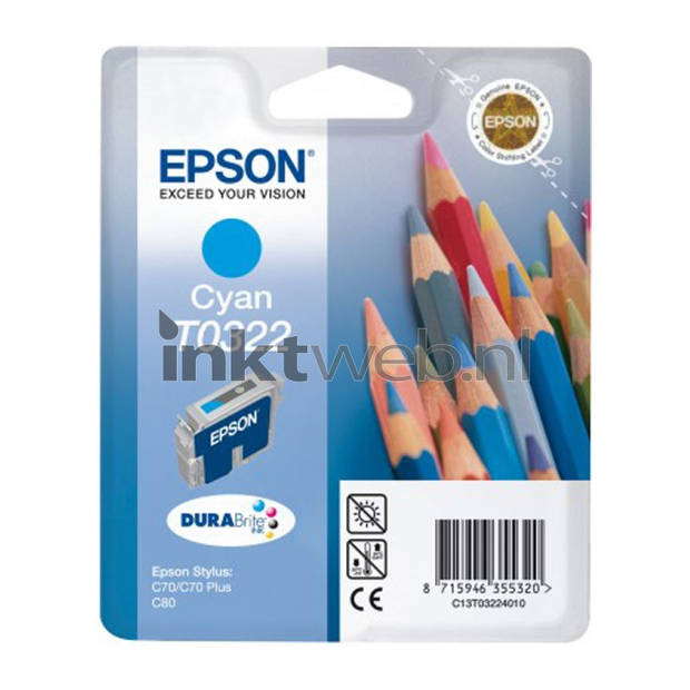 Epson T0322 cyaan cartridge