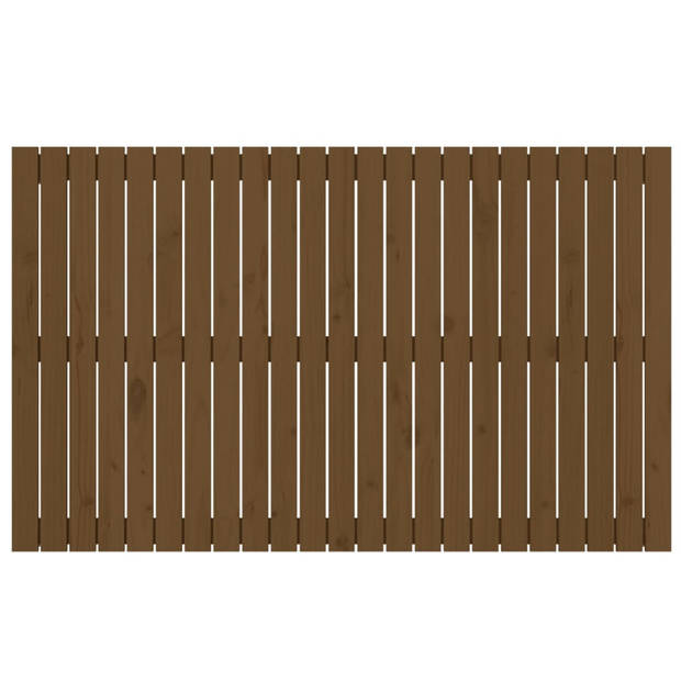 vidaXL Wandhoofdbord 147x3x90 cm massief grenenhout honingbruin