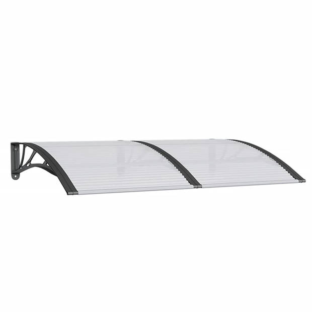 vidaXL Deurluifel 150x100 cm polycarbonaat zwart